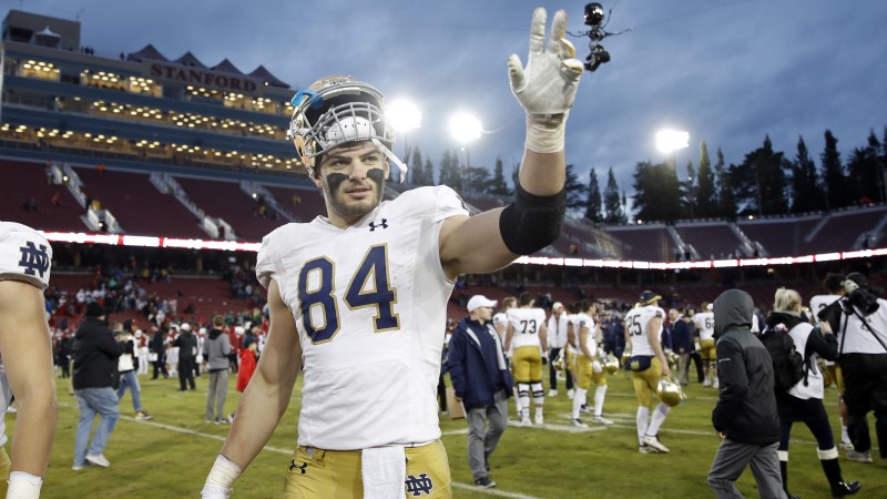 Notre Dame tight end Cole Kmet