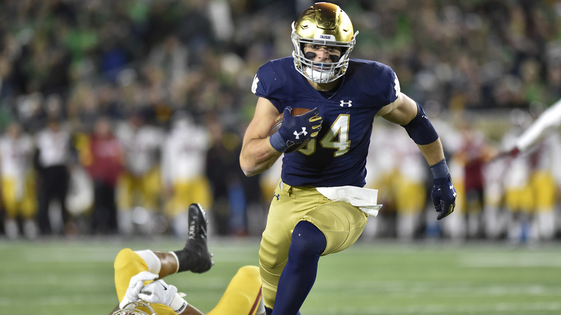 Notre Dame tight end Cole Kmet