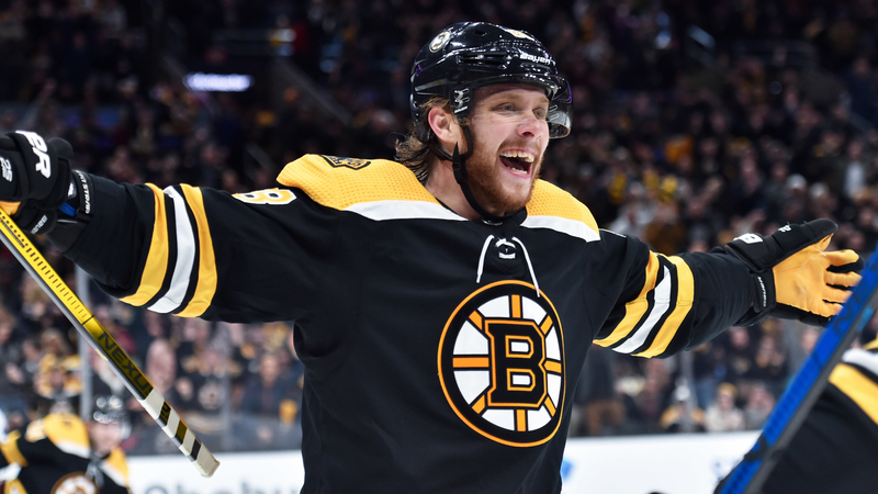 Bruins winger David Pastrnak
