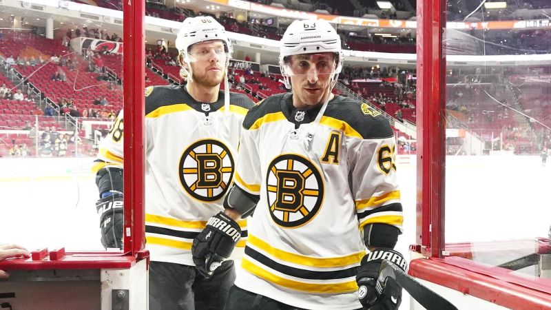 Boston Bruins forwards Brad Marchand and David Pastrnak