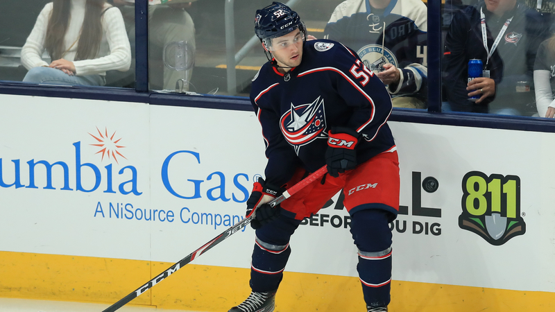 Blue Jackets winger Emil Bemstrom