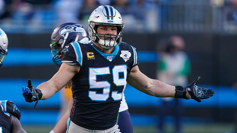 Former Carolina Panthers middle linebacker Luke Kuechly