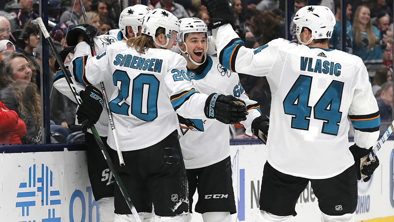 San Jose Sharks right wing Kevin Labanc