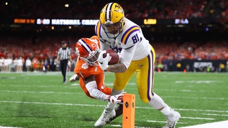 LSU tight end Thaddeus Moss
