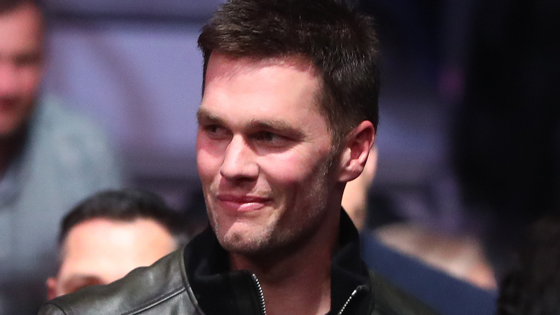 Tom Brady at McGregor fight