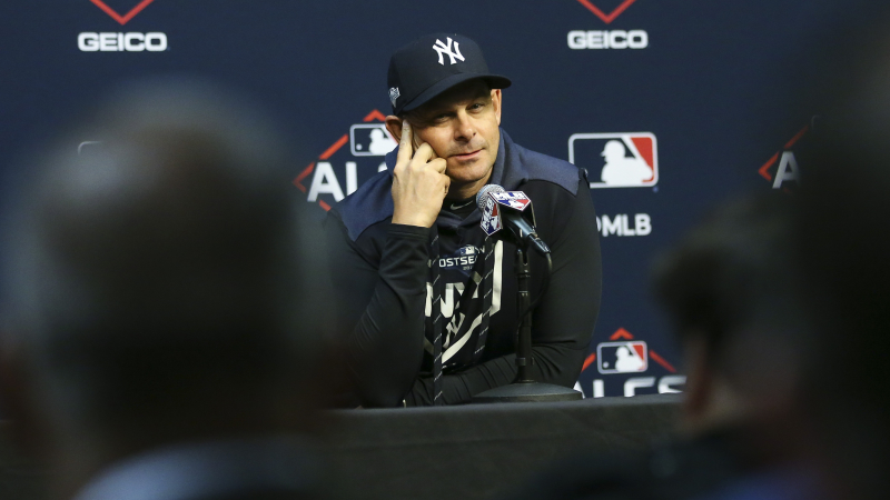 New York Yankees manager Aaron Boone