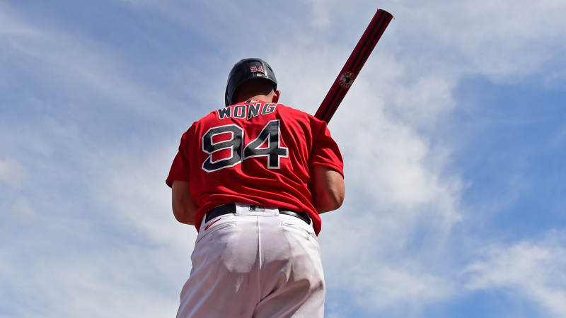 Boston Red Sox catcher Connor Wong