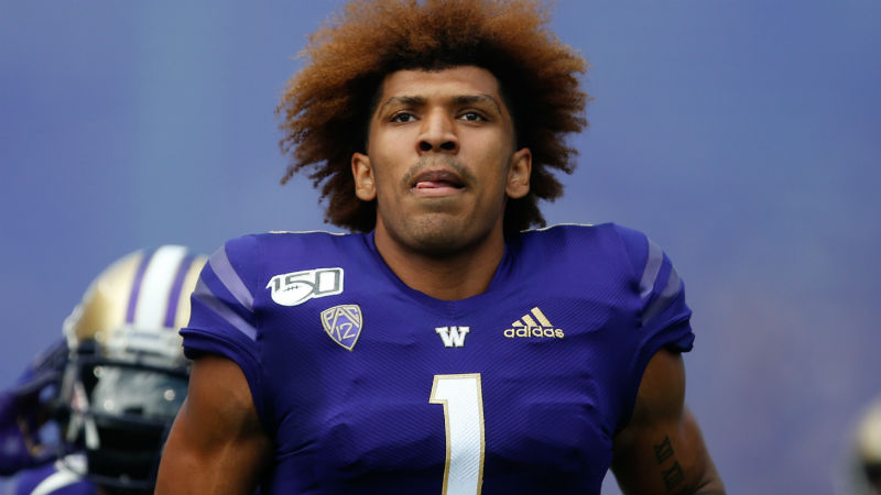 Washington Huskies tight end Hunter Bryant