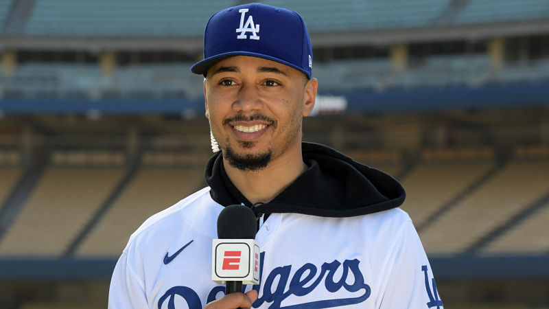 Los Angeles Dodgers outfielder Mookie Betts