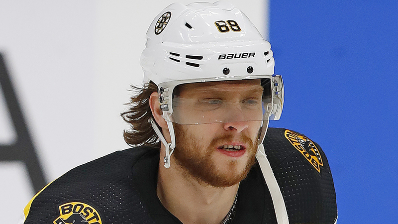 Boston Bruins right-winger David Pastrnak