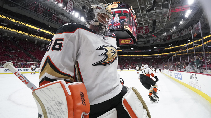 Anaheim Ducks' John Gibson