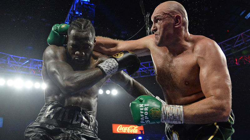 boxing heavyweights Tyson Fury and Deontay Wilder