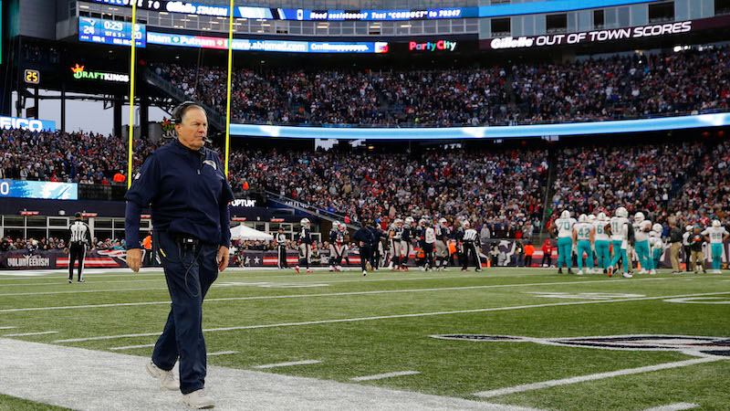 Patriots head coach Bill Belichick