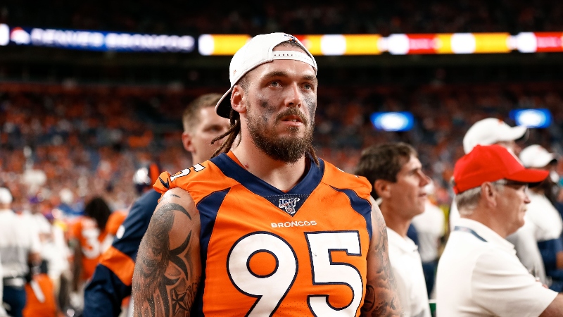 NFL defensive end Derek Wolfe