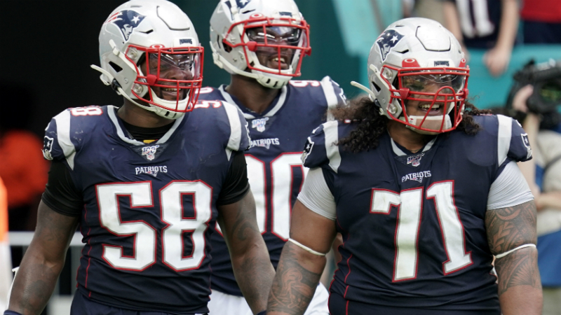 New England Patriots outside linebacker Jamie Collins, defensive tackle Danny Shelton