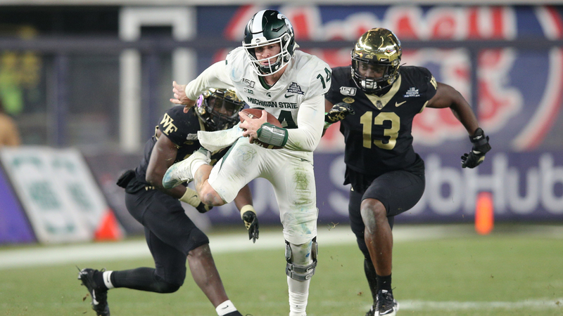 New England Patriots quarterback Brian Lewerke