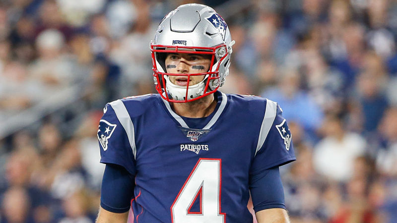 New England Patriots quarterback Jarrett Stidham