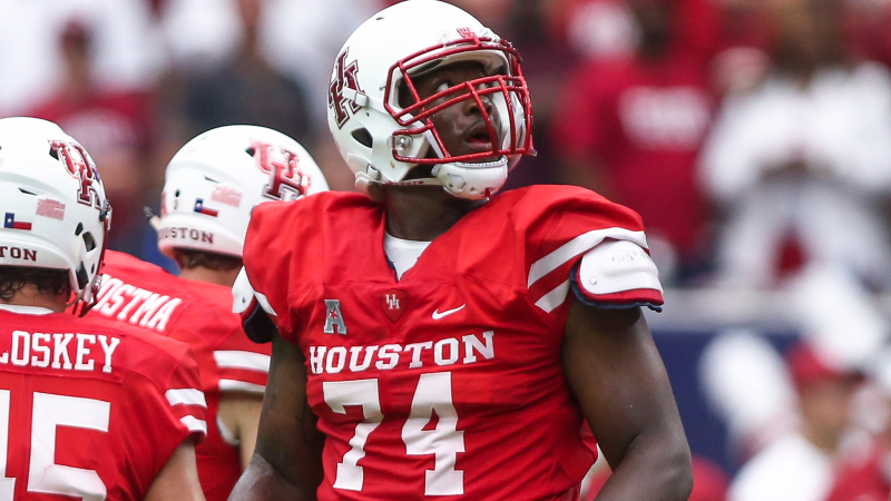 Houston Cougars offensive lineman Josh Jones