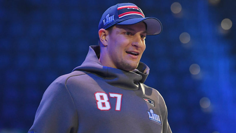 Former New England Patriots tight end Rob Gronkowsi