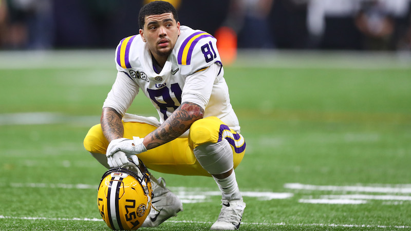 LSU tight end Thaddeus Moss