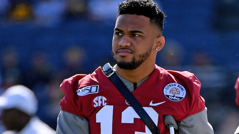 Alabama quarterback Tua Tagovailoa