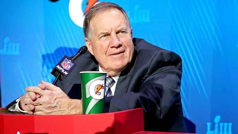 New England Patriots head coach Bill Belichick