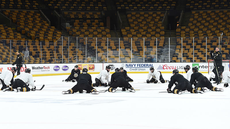 Bruins practice