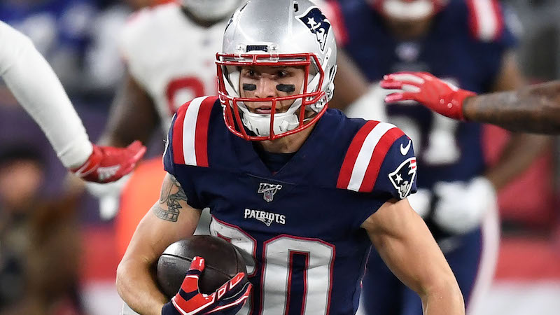 Patriots wide receiver Gunner Olszewski