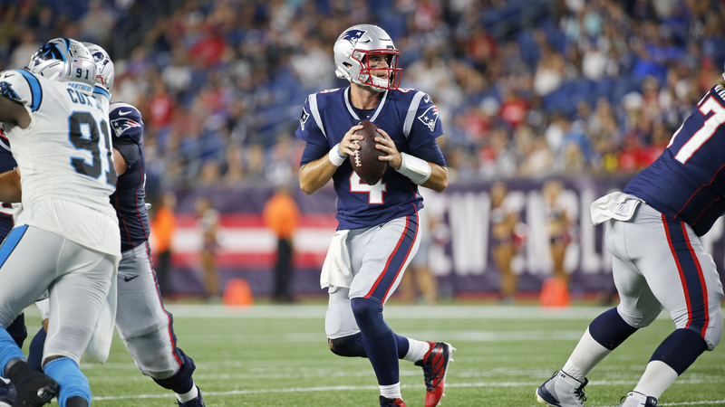 New England Patriots quarterback Jarrett Stidham