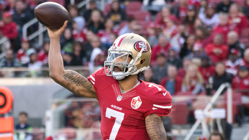 Former San Francisco 49ers quarterback Colin Kaepernick