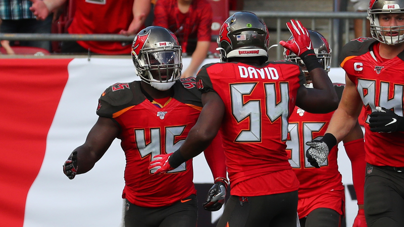 Tampa Bay Buccaneers' Devin White, Lavonte David