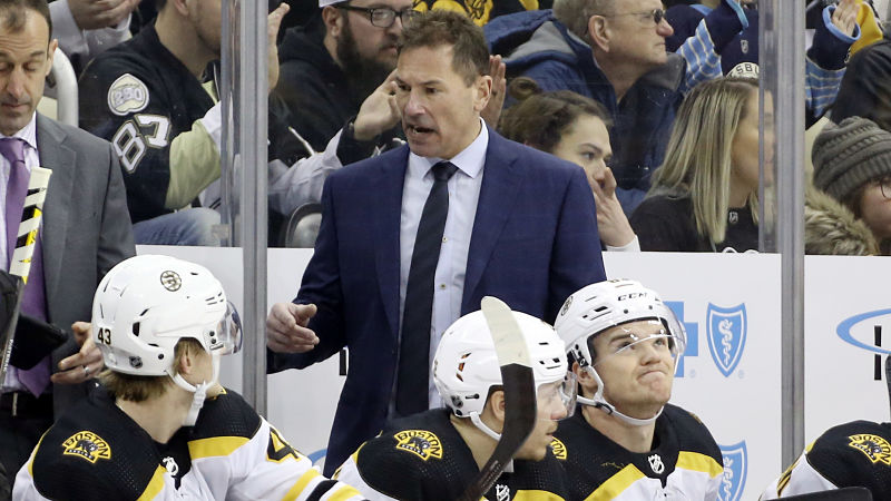 Boston Bruins head coach Bruce Cassidy