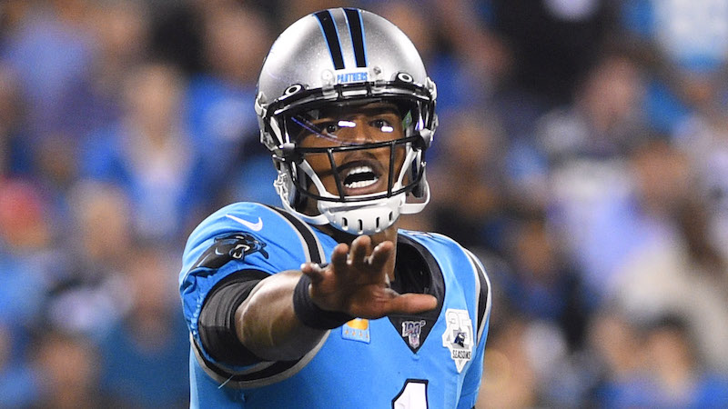 Patriots quarterback Cam Newton