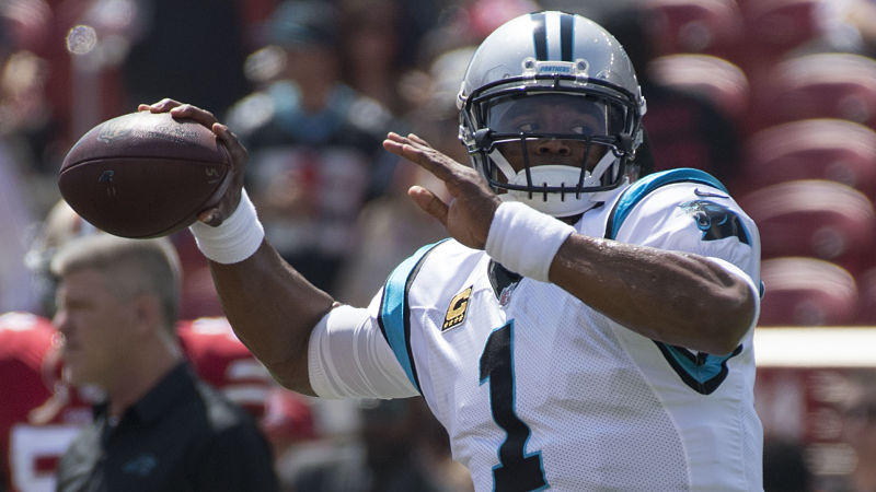 New England Patriots quarterback Cam Newton