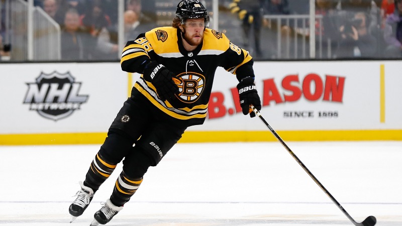 Boston Bruins winger David Pastrnak