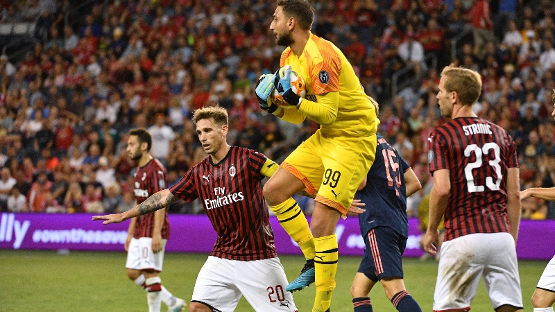 AC Milan goalkeeper Gianluigi Donnarumma