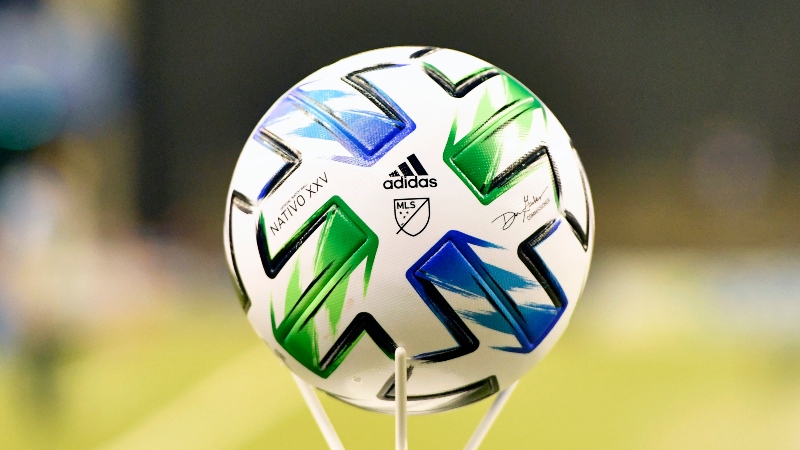 General view of an MLS game ball