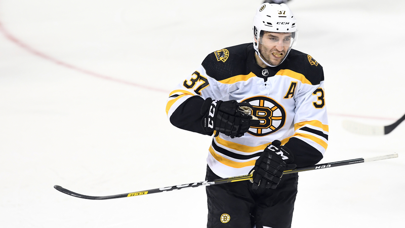 Bruins center Patrice Bergeron