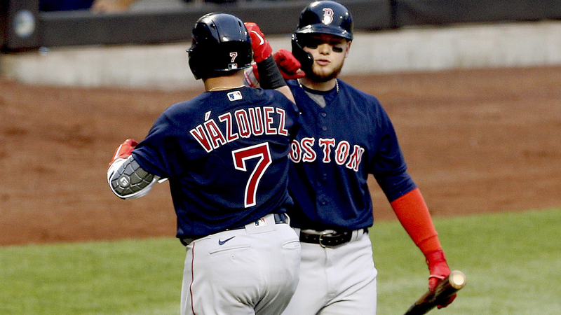 Boston Red Sox catcher Christian Vazquez