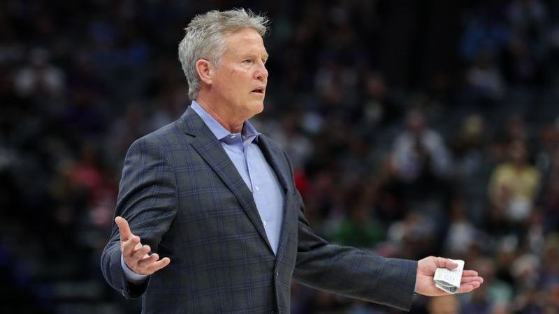 Philadelphia 76ers coach Brett Brown