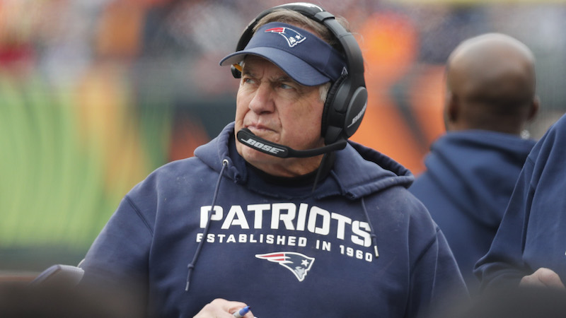 Patriots head coach Bill Belichick