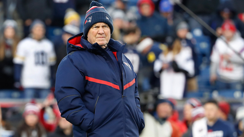 Patriots head coach Bill Belichick