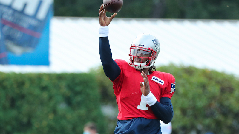 New England Patriots quarterback Cam Newton