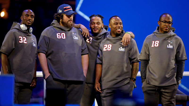 Devin McCourty, David Andrews, James White, Matthew Slater