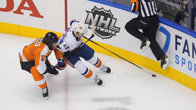 Philadelphia Flyers defenseman Ivan Provorov and New York Islanders center Mathew Barzal