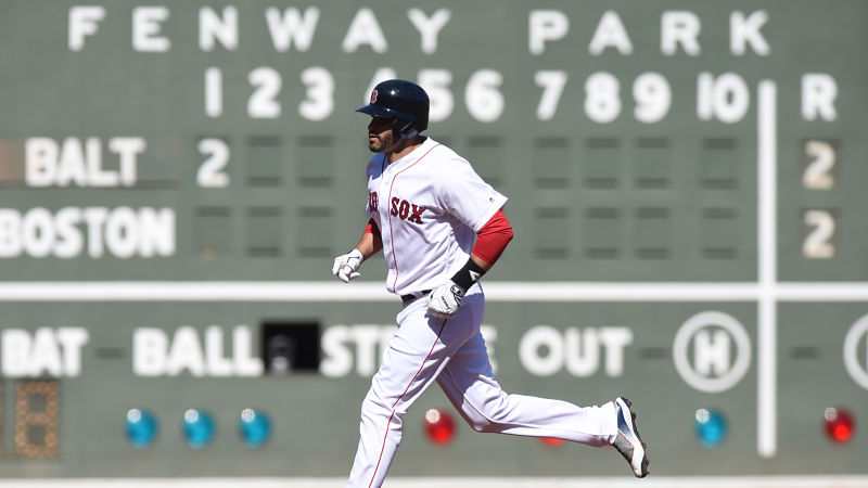 Boston Red Sox designated hitter J.D. Martinez