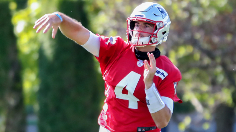 New England Patriots quarterback Jarrett Stidham