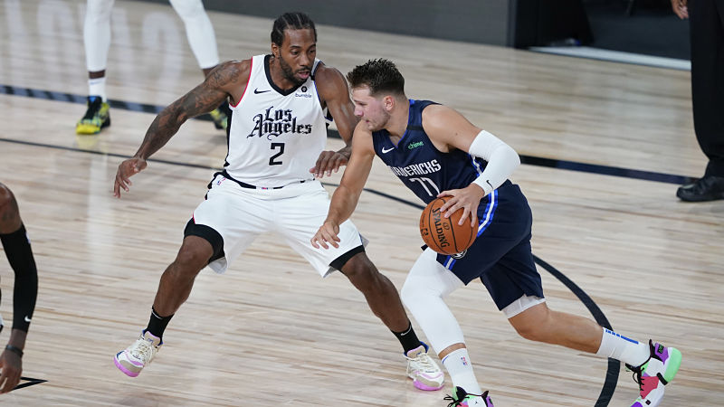 Los Angeles Clippers forward Kawhi Leonard and Dallas Mavericks guard Luka Doncic