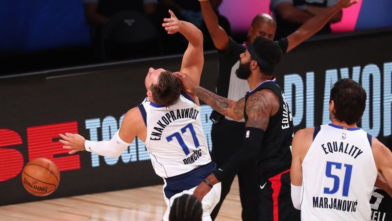 Dallas Mavericks guard Luka Doncic, Los Angeles Clippers forward Marcus Morris Sr.