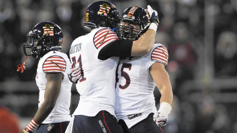 Navy Midshipmen defensive end Paul Quessenberry